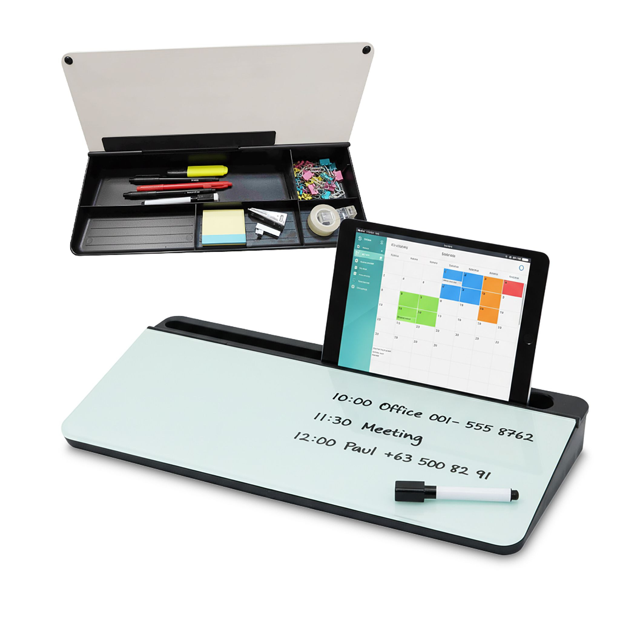 Organizer da scrivania con bacheca e 5 scomparti