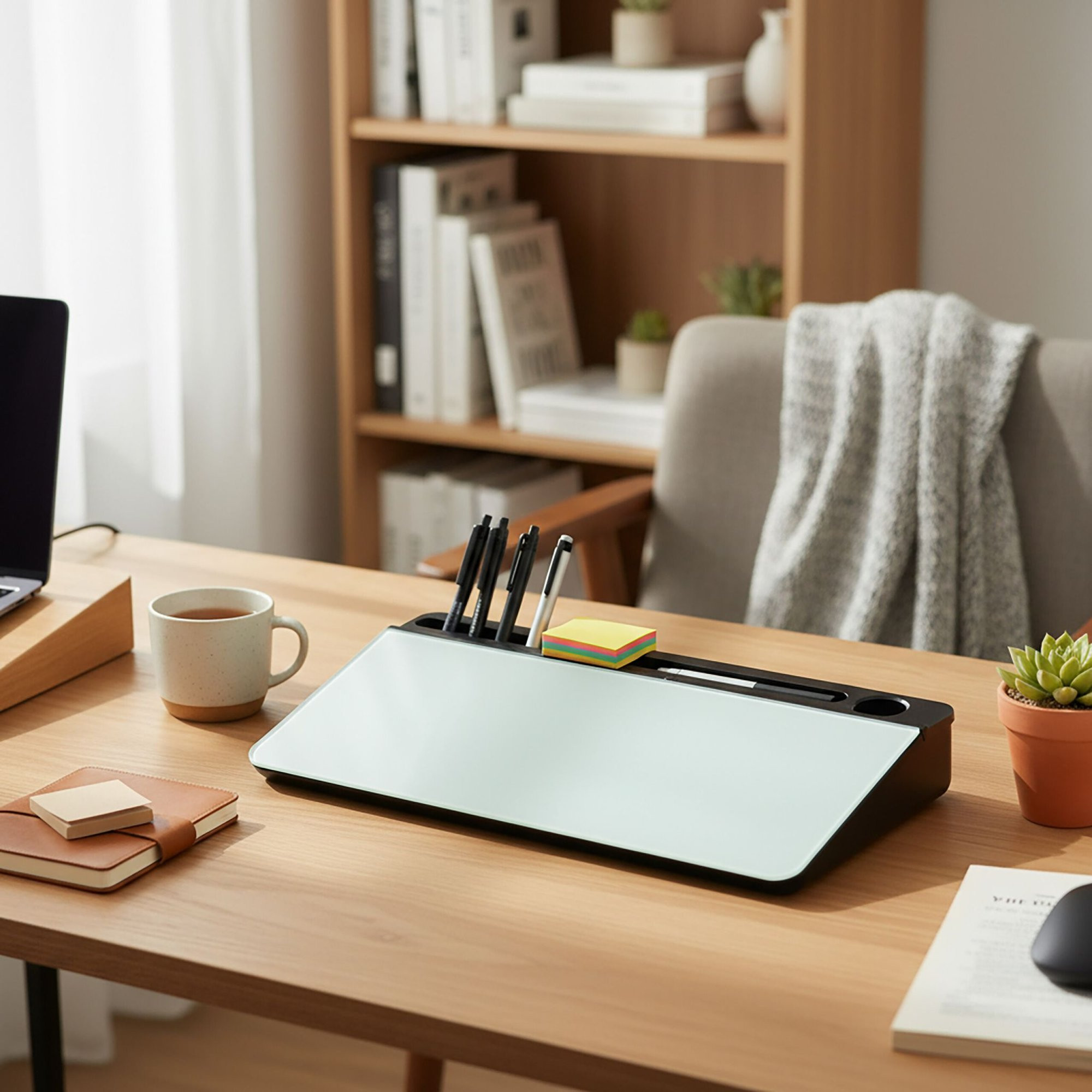 Organizer da scrivania con bacheca e 5 scomparti