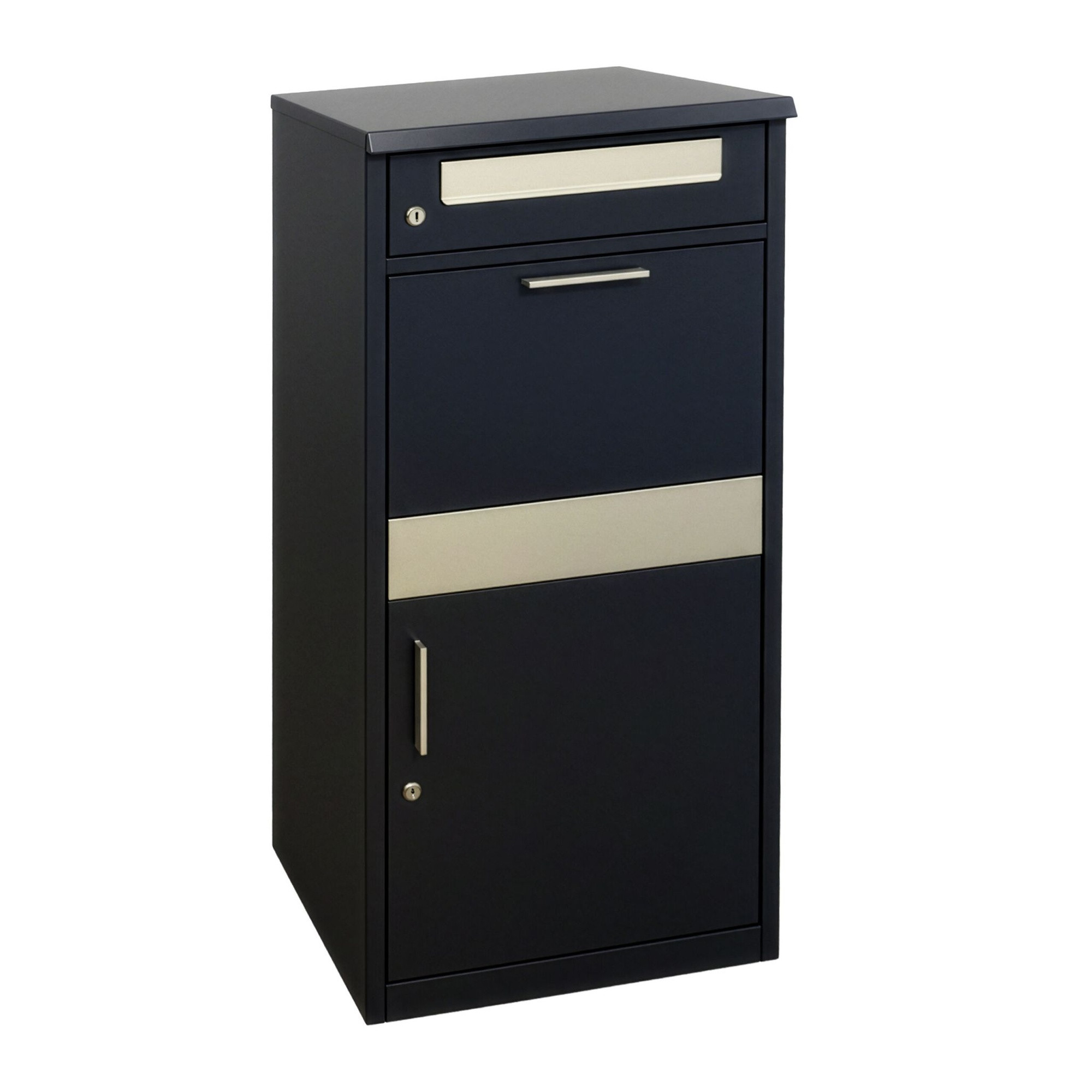 Weatherproof Parcel Letterbox with Lockable Compartments