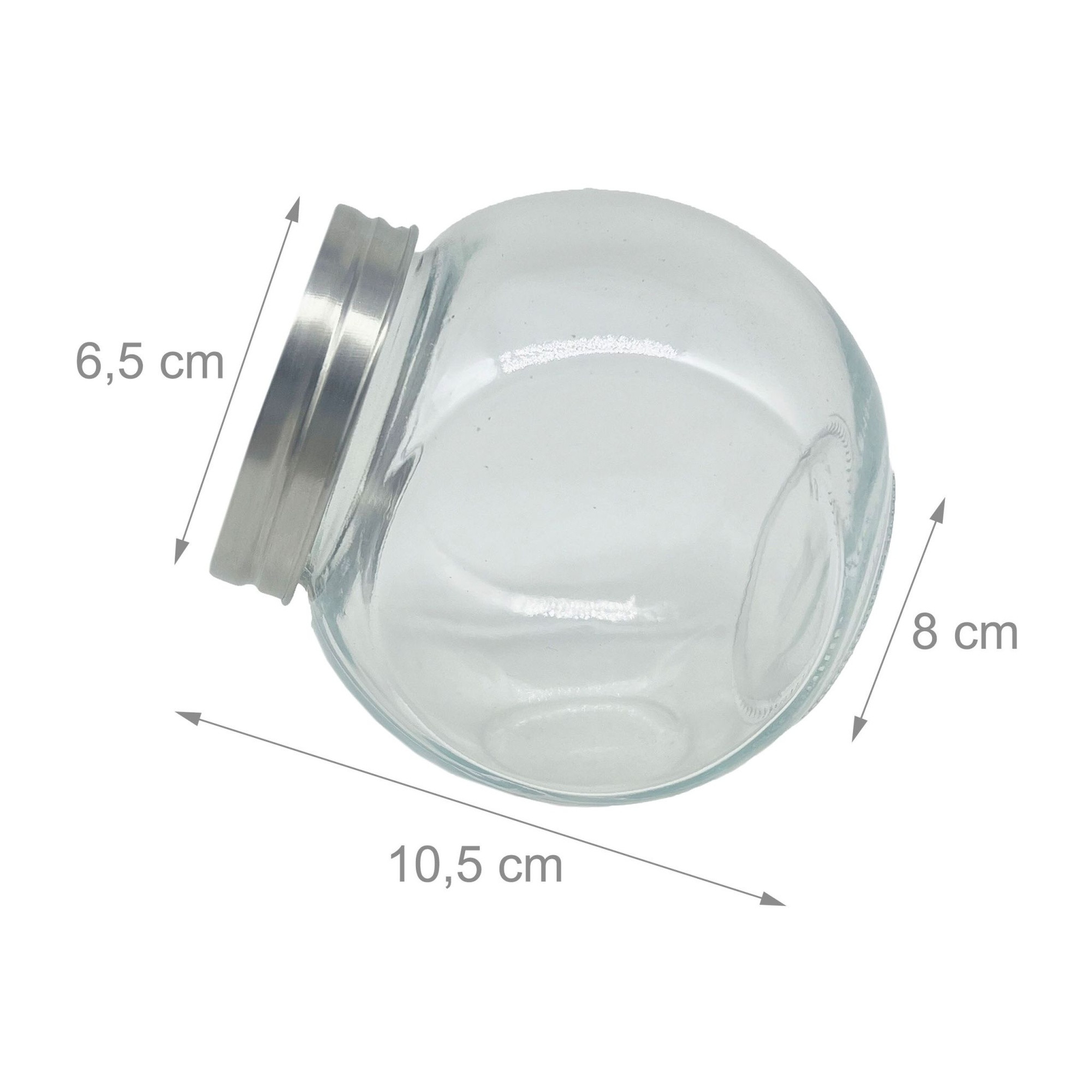 Süßigkeitengläser-Set, 6er-Set, 480 ml Glasbehälter