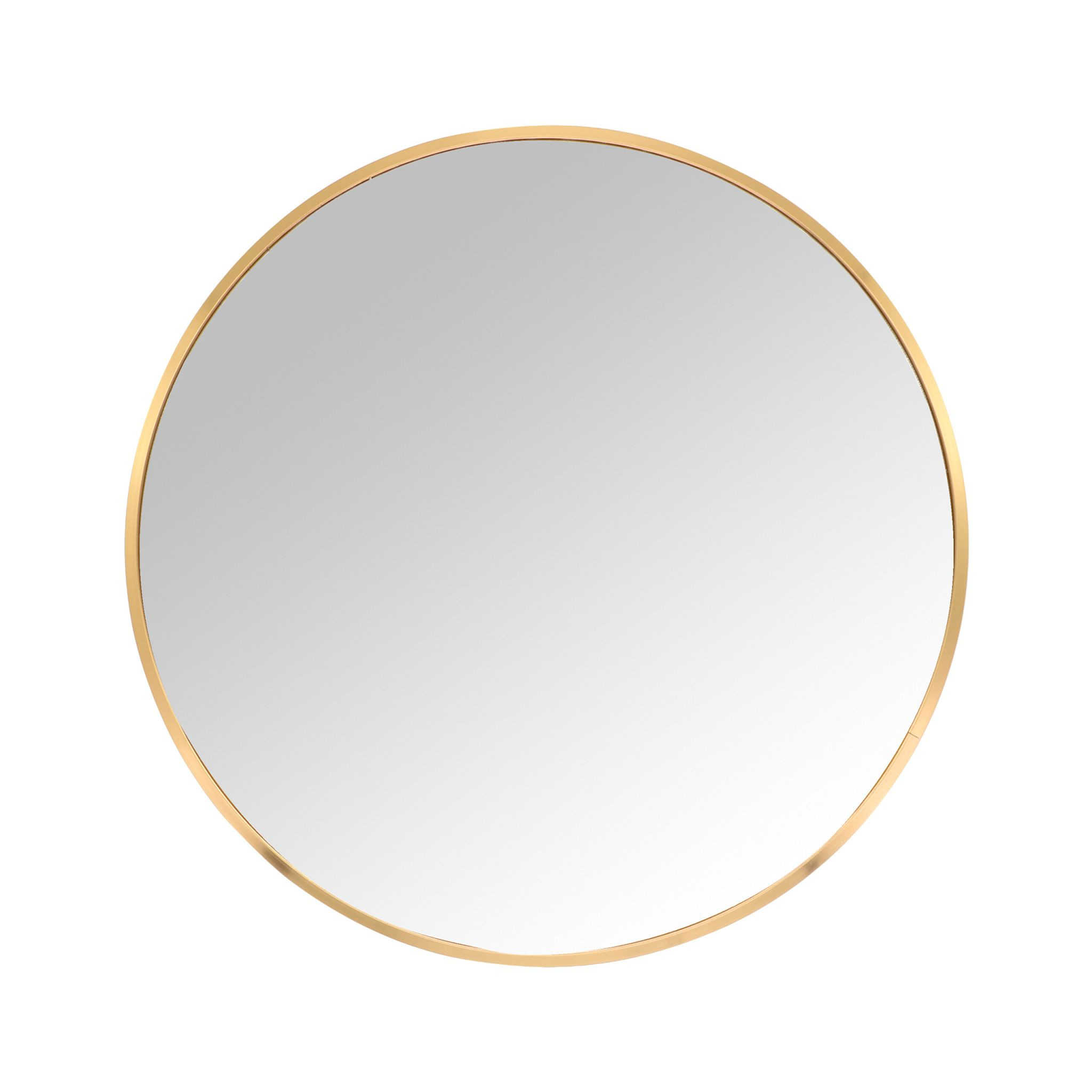 Round Wall Mirror, Metal Frame, Decorative & Functional