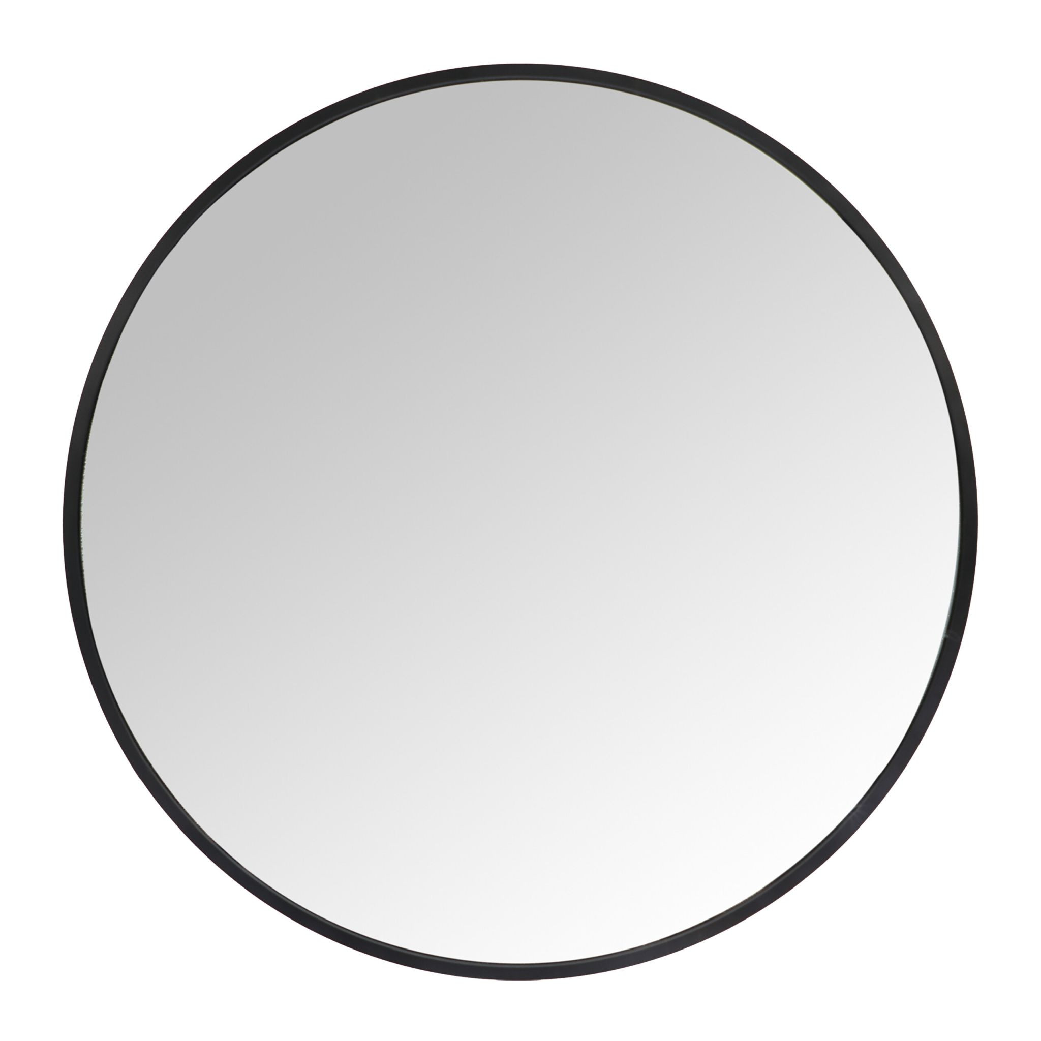 Round Wall Mirror with Metal Frame – Decorative & Functional