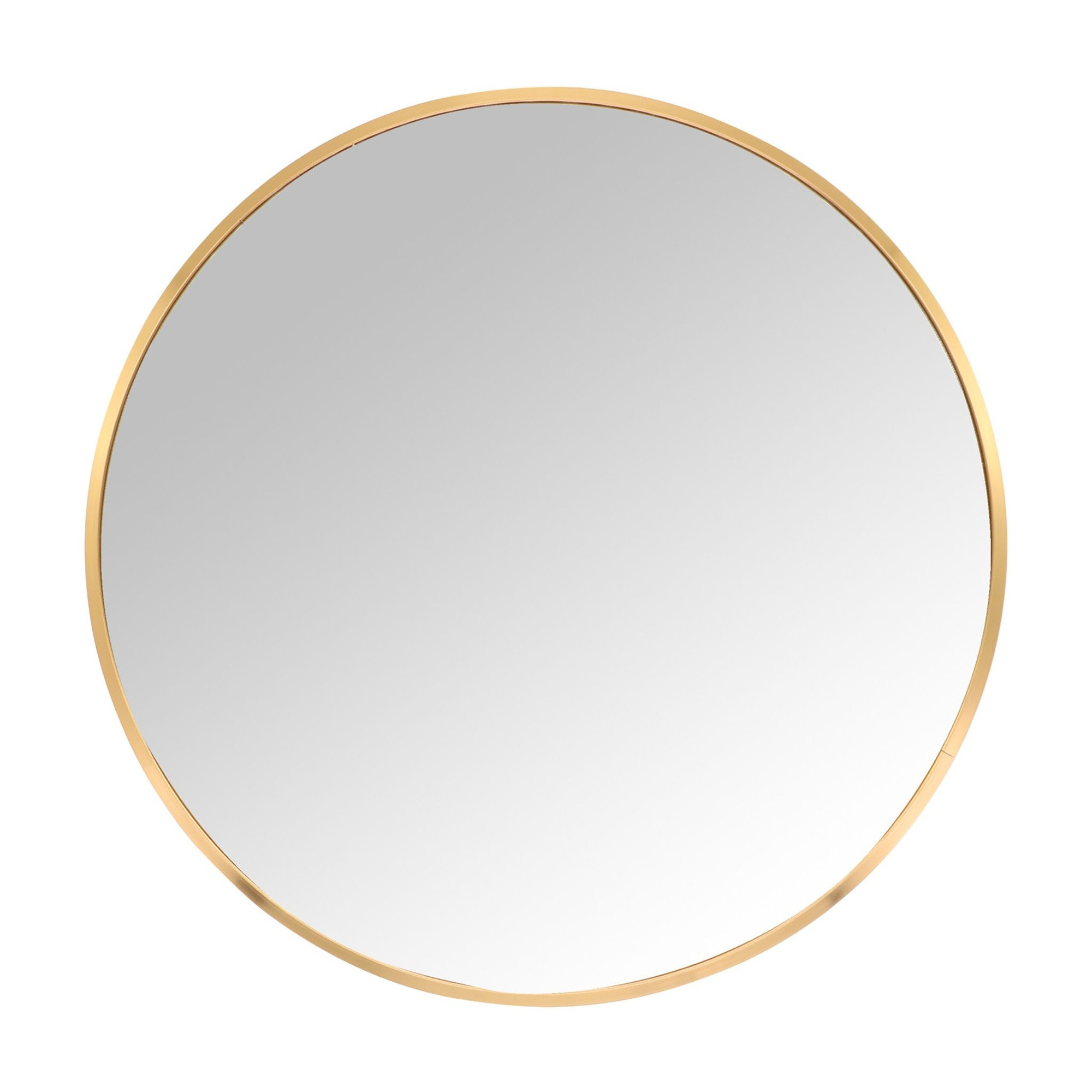 Round Wall Mirror – Metal Frame, Decorative, Versatile