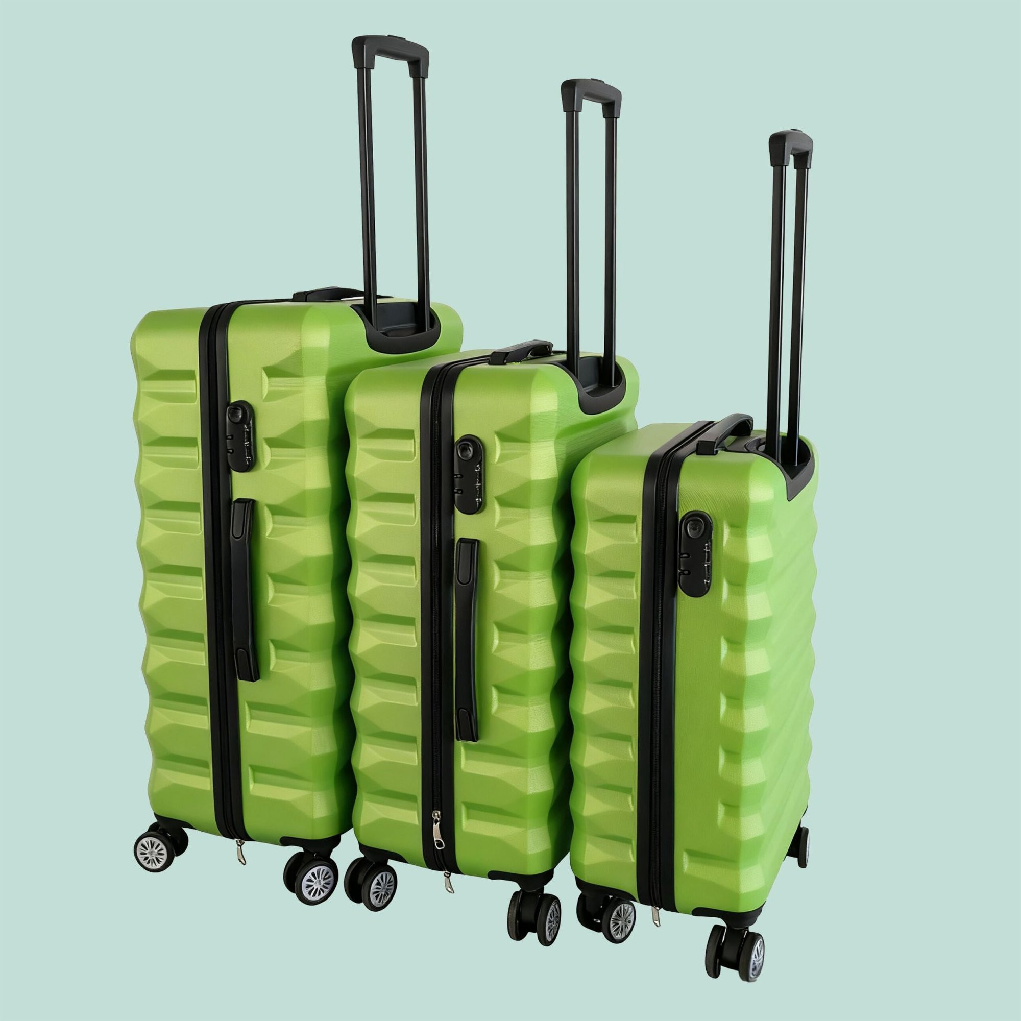 Ensemble de 3 valises rigides à roulettes