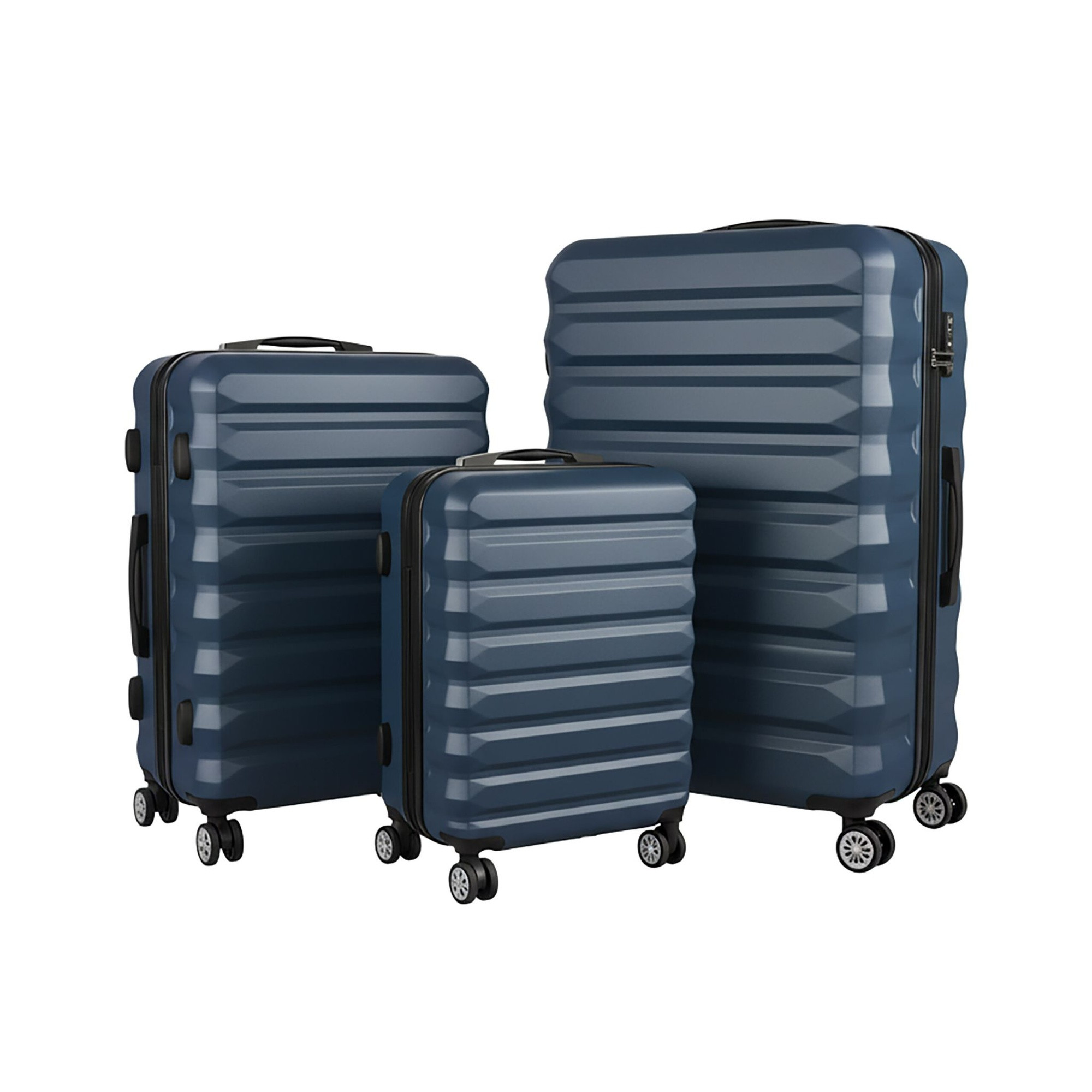 Ensemble de 3 valises rigides à roulettes