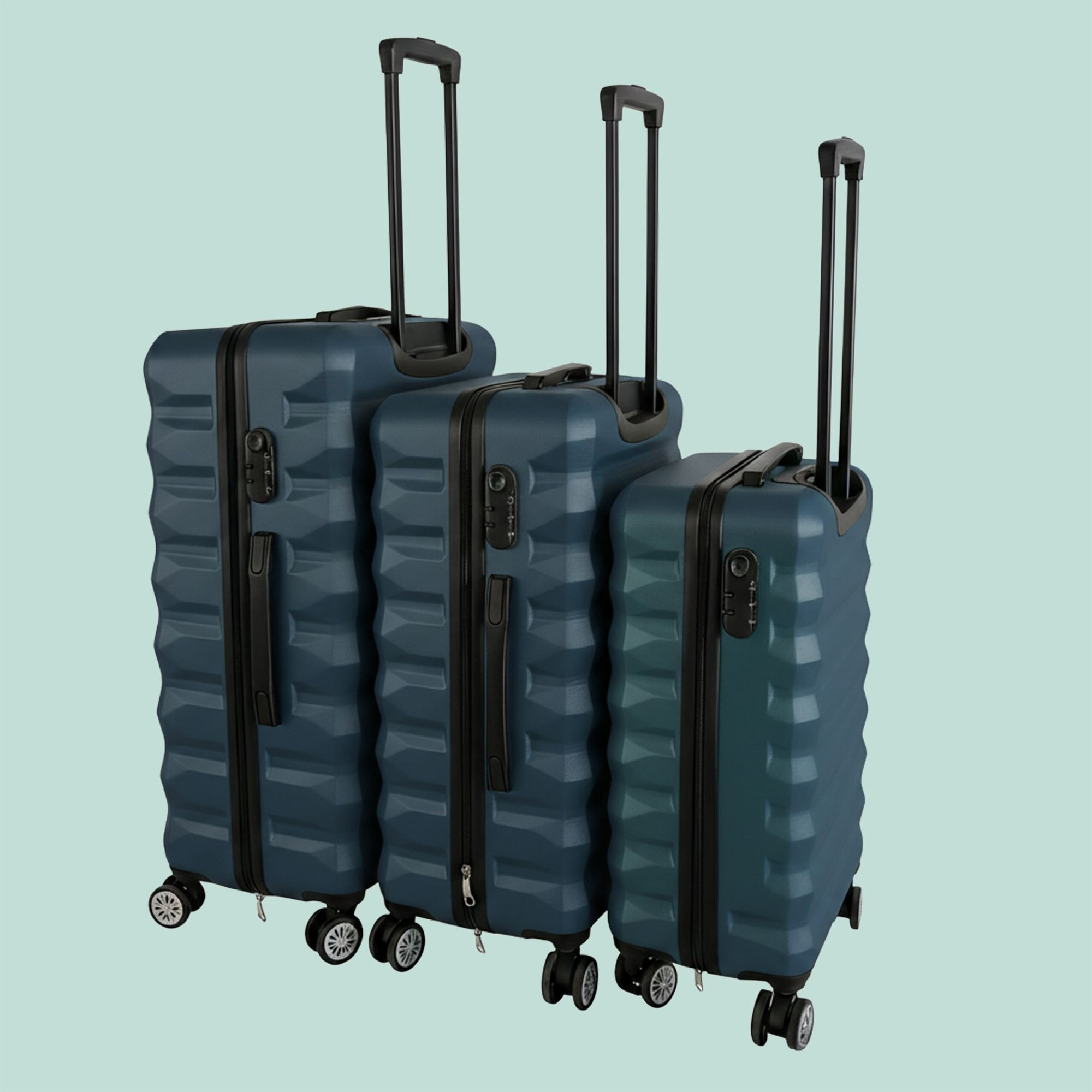 Ensemble de 3 valises rigides à roulettes