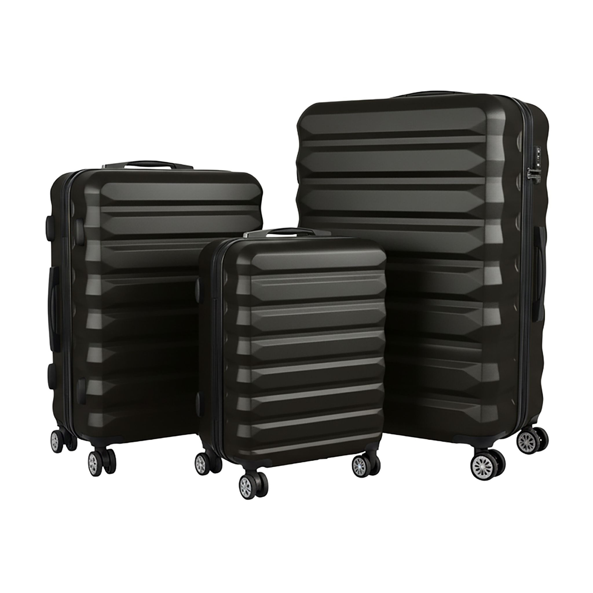 Ensemble de 3 valises rigides à roulettes