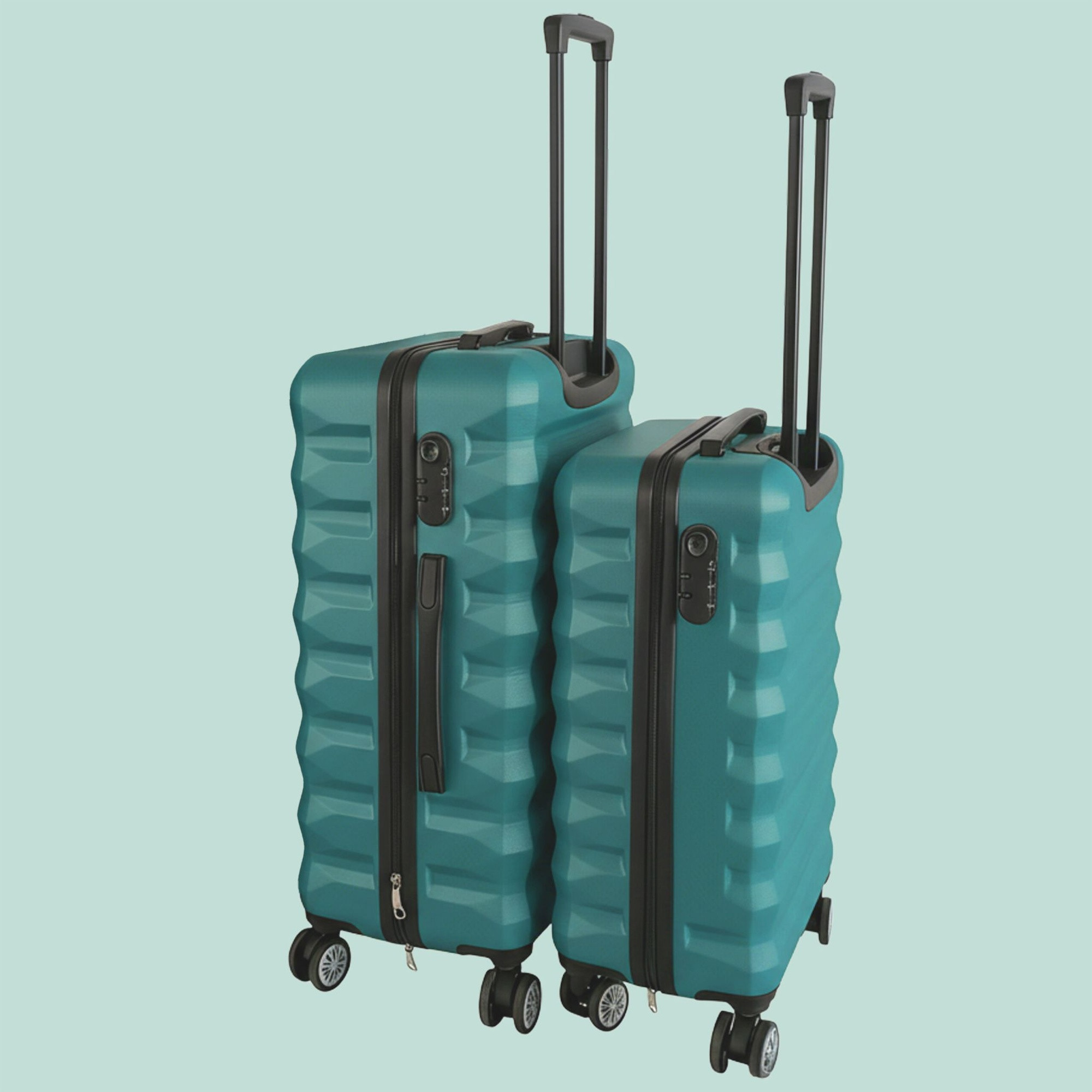 Ensemble de 2 valises rigides à roulettes