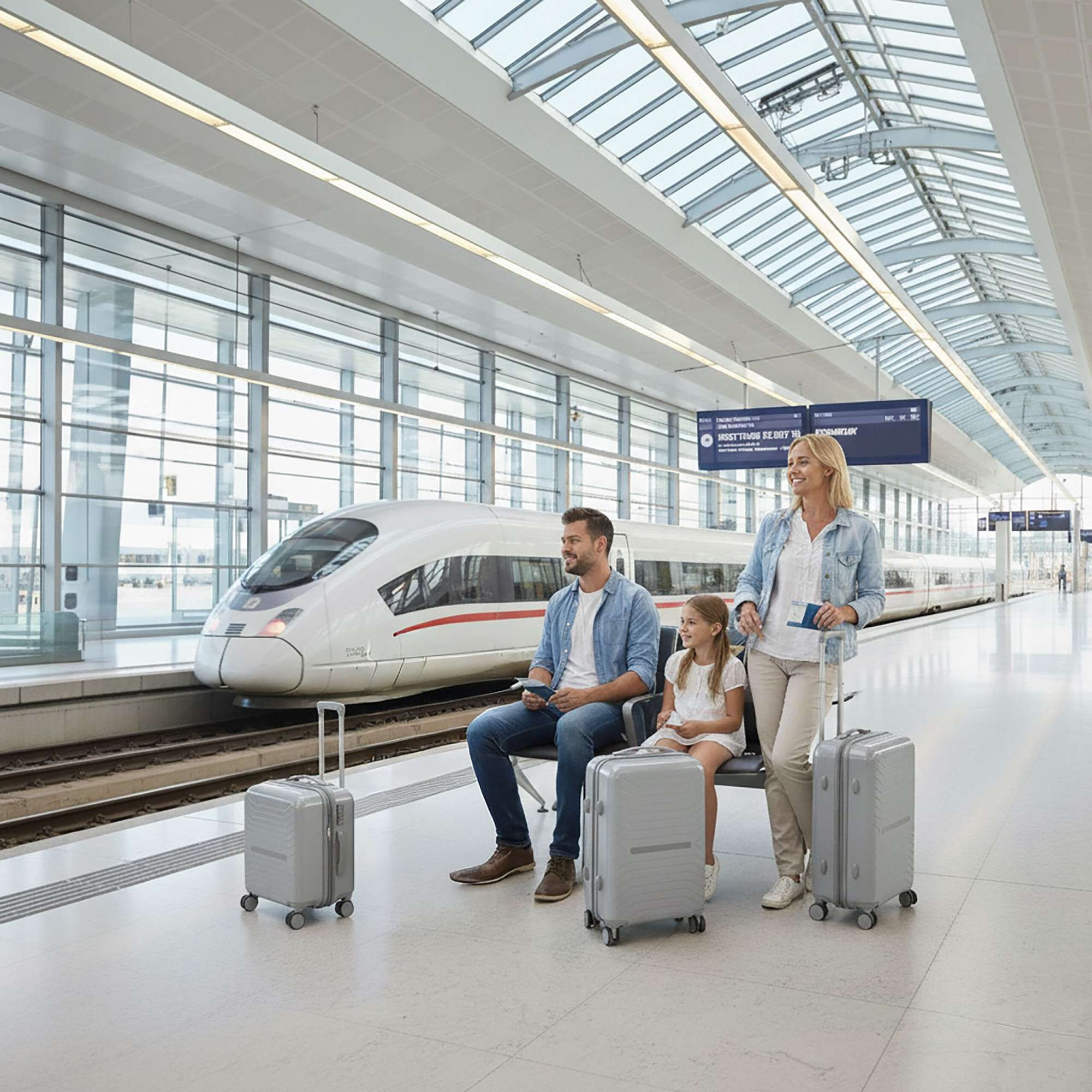 Ensemble de 3 valises rigides avec serrure TSA