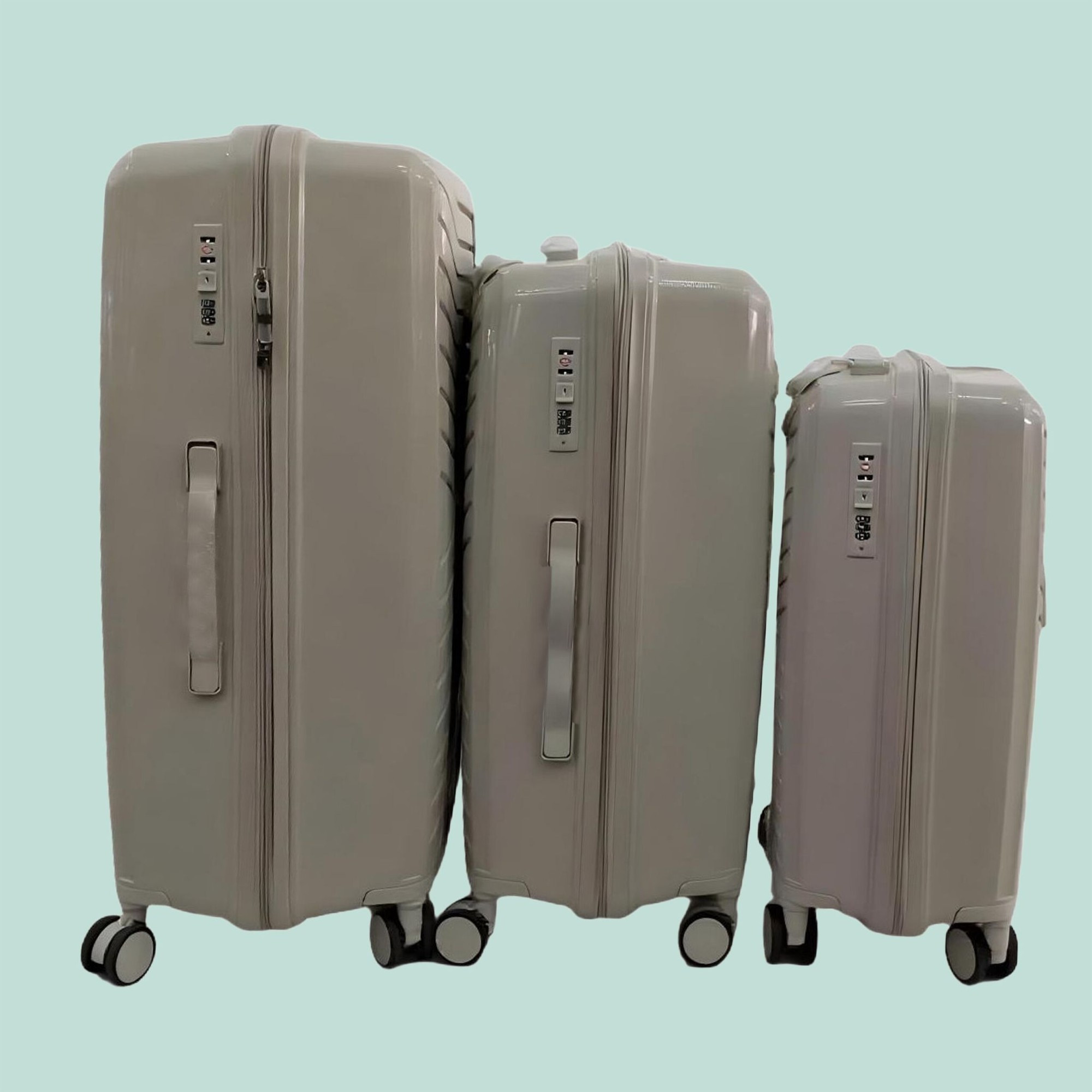 Ensemble de 3 valises rigides avec serrure TSA