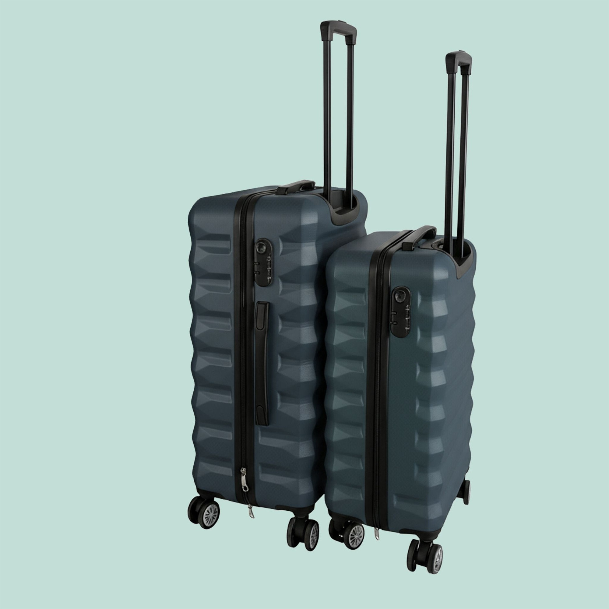 Ensemble de 2 valises rigides à roulettes