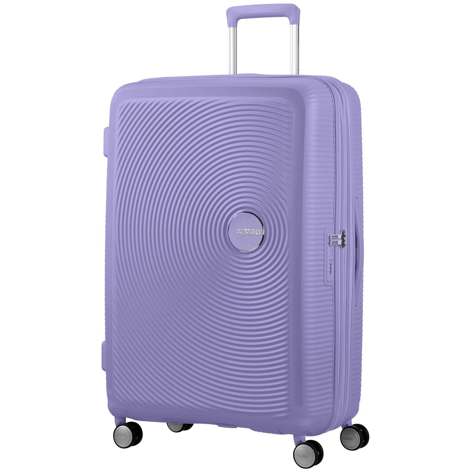 Large Lavender Expandable Suitcase, 77 cm
