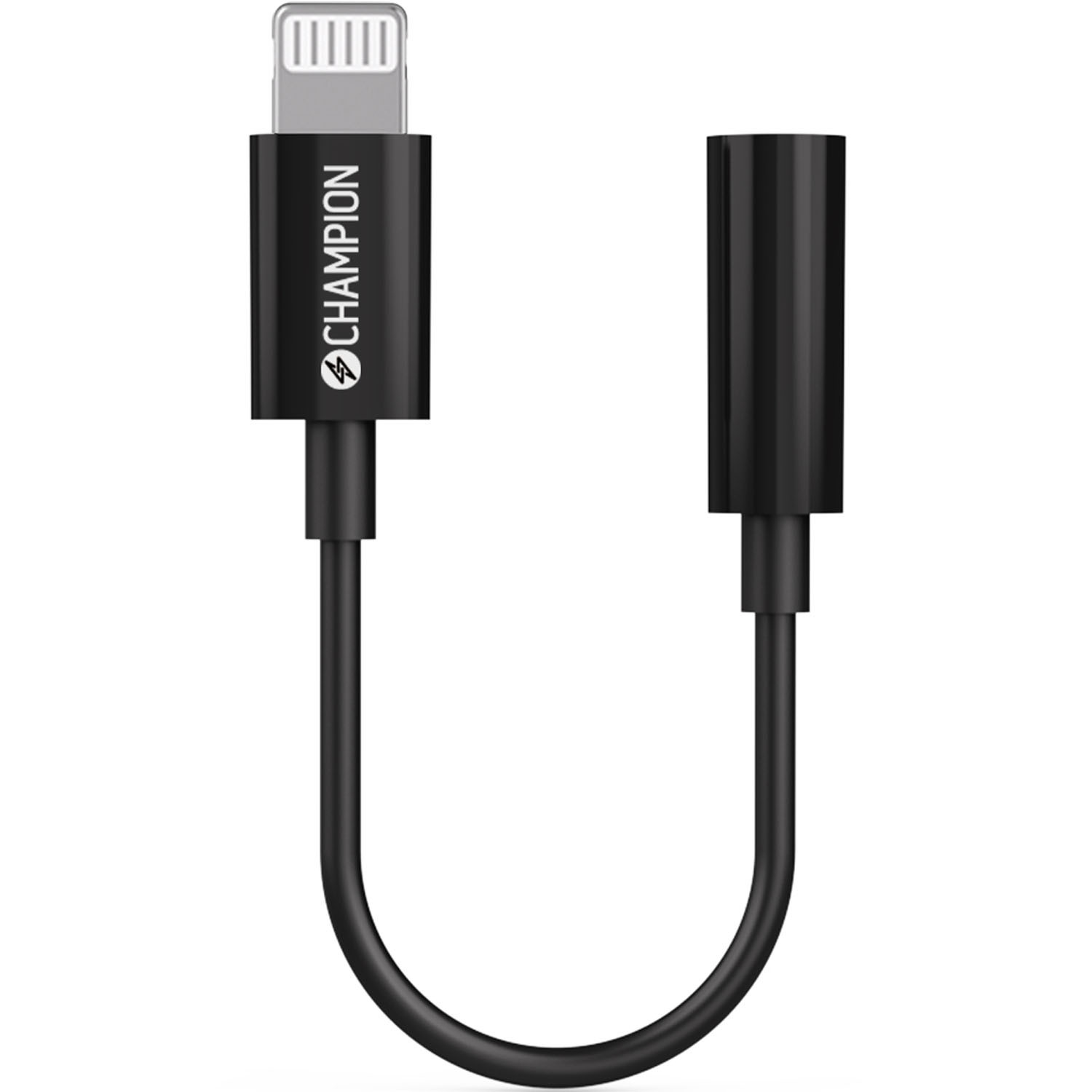 Adapter Lightning do 3,5 mm, czarny