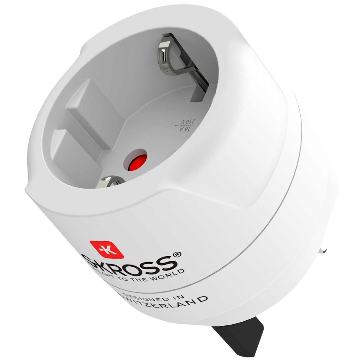 Geerdeter EU-zu-UK-Steckeradapter