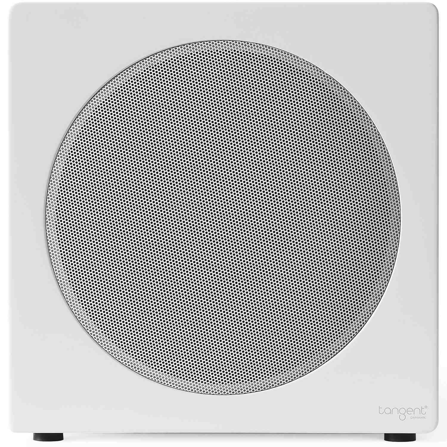 Subwoofer de 8 polegadas, branco, áudio de alto desempenho