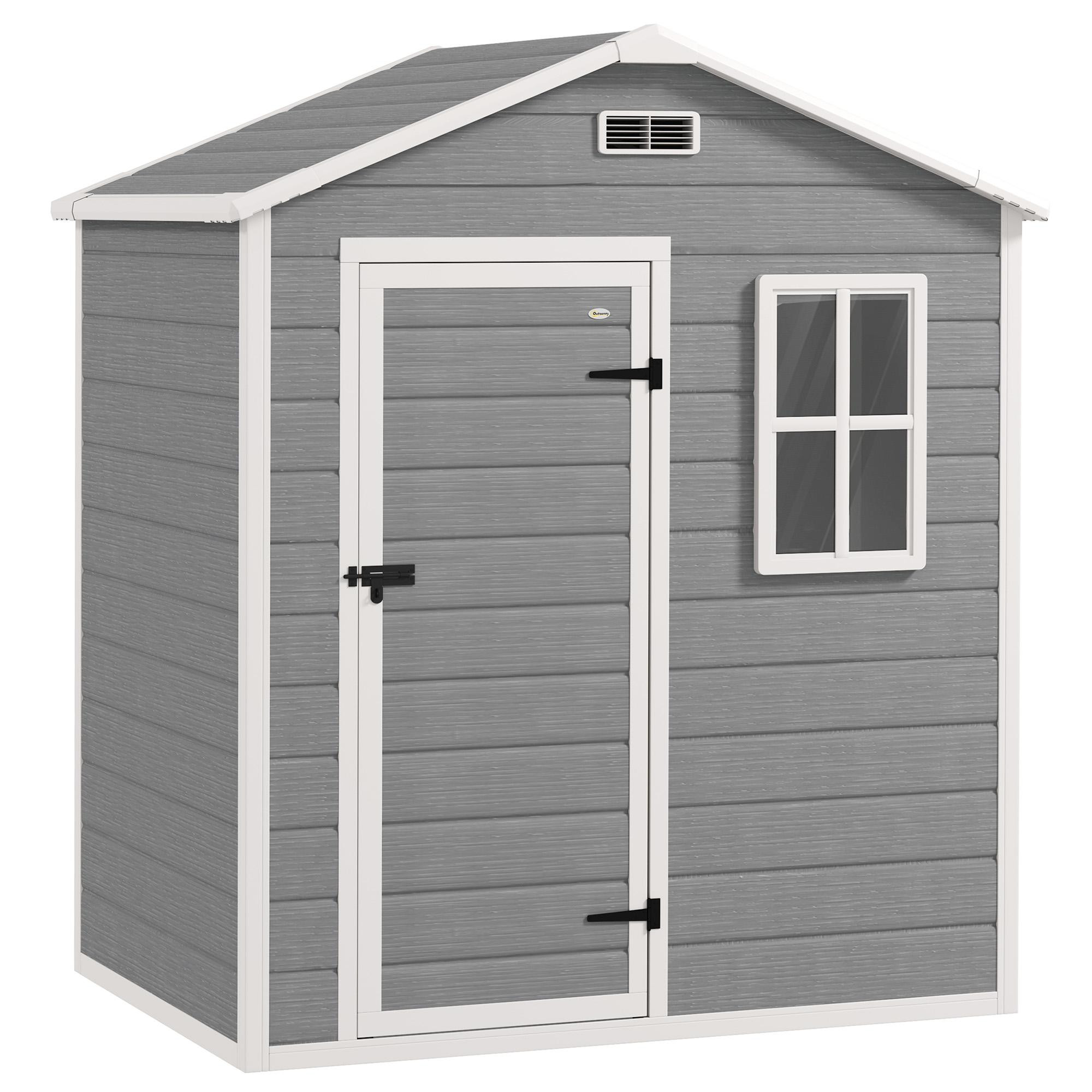 Buitenberging, 1,9 m², afsluitbare deur, schuin dak