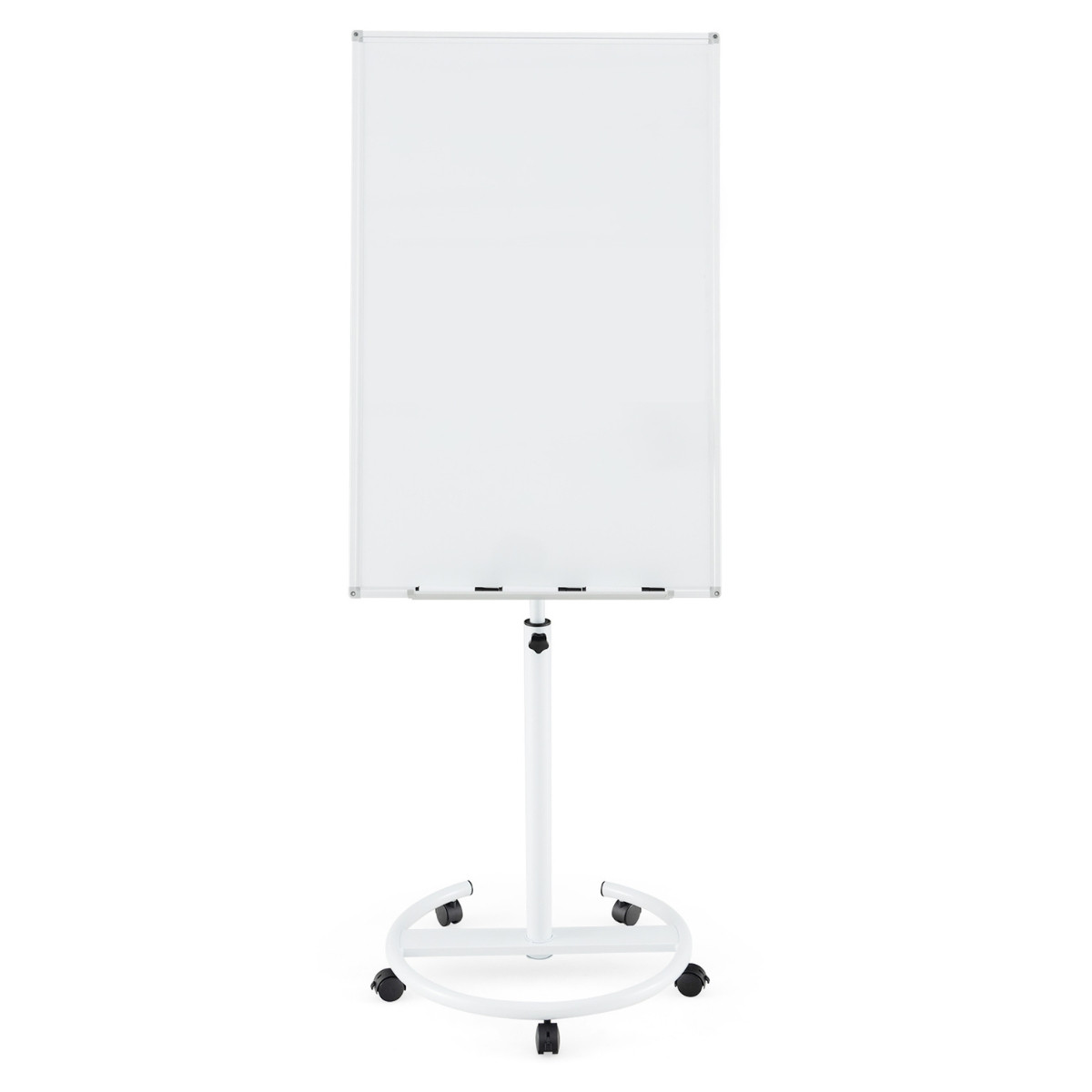 Adjustable Rolling Whiteboard with Magnets & Markers