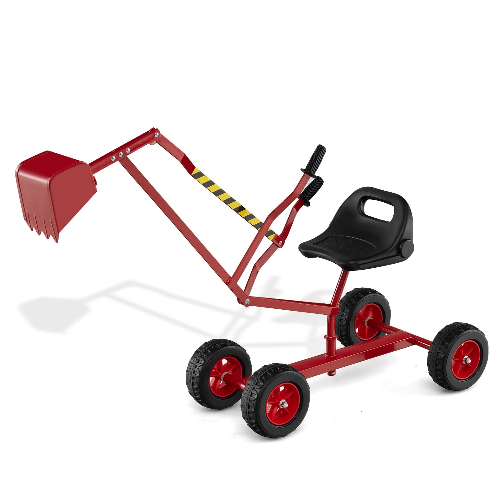 Kinder-Elektrobagger mit 360° drehbarem Sitz, Rot