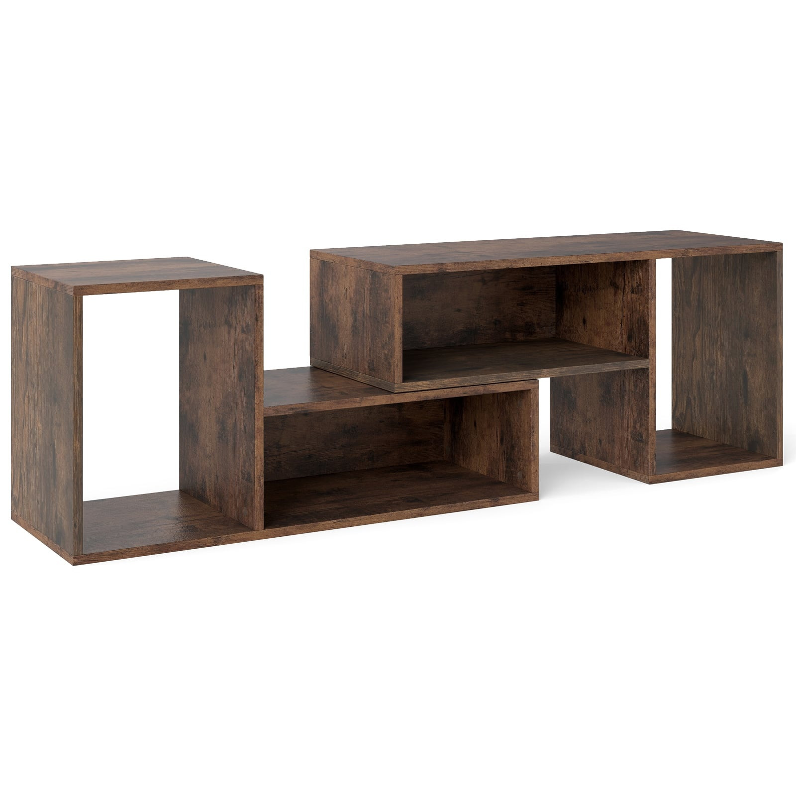 Suporte modular para TV com prateleiras em formato de L para TVs de...
