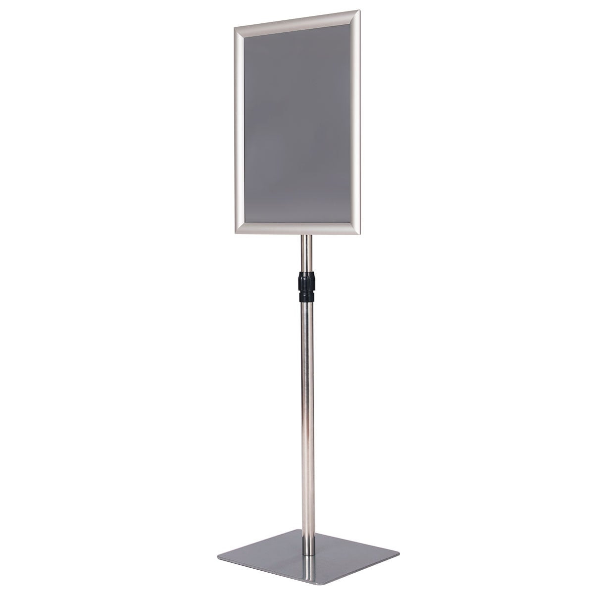Adjustable A3 Info Stand Set, Silver, Aluminum Frame