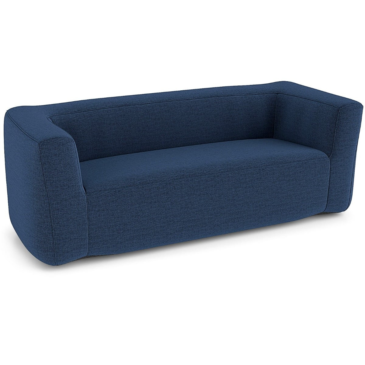 Sofá inflable doble con funda extraíble, azul, 138 cm