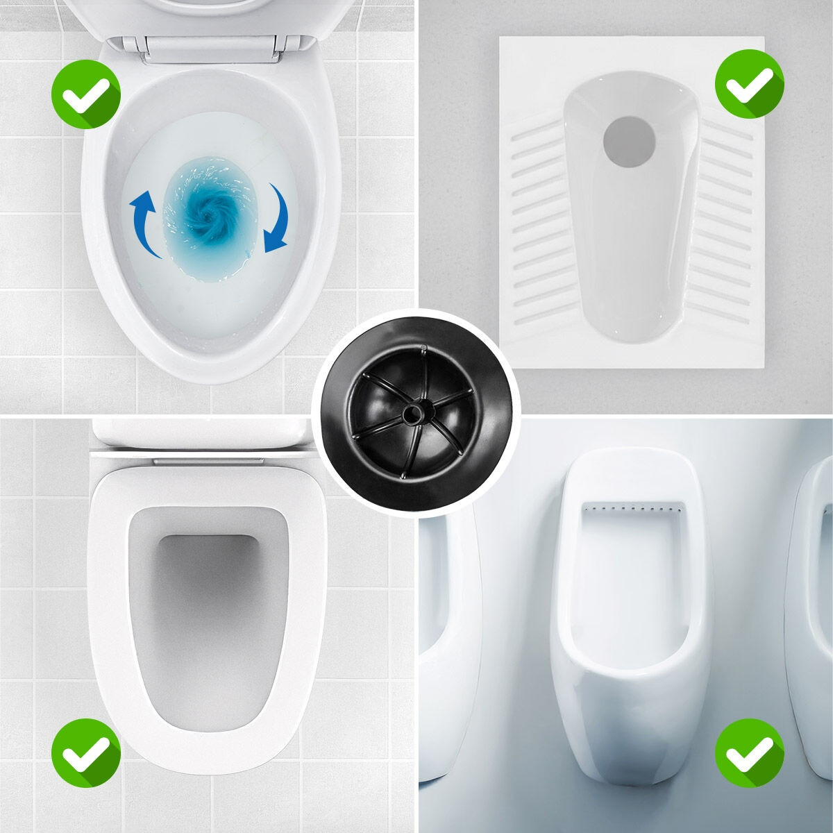Pistone ad alta pressione con 7 accessori e manometro
