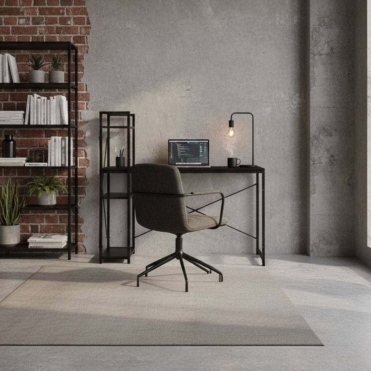 Scrivania per computer con ripiani, 120x60 cm, MDF nero