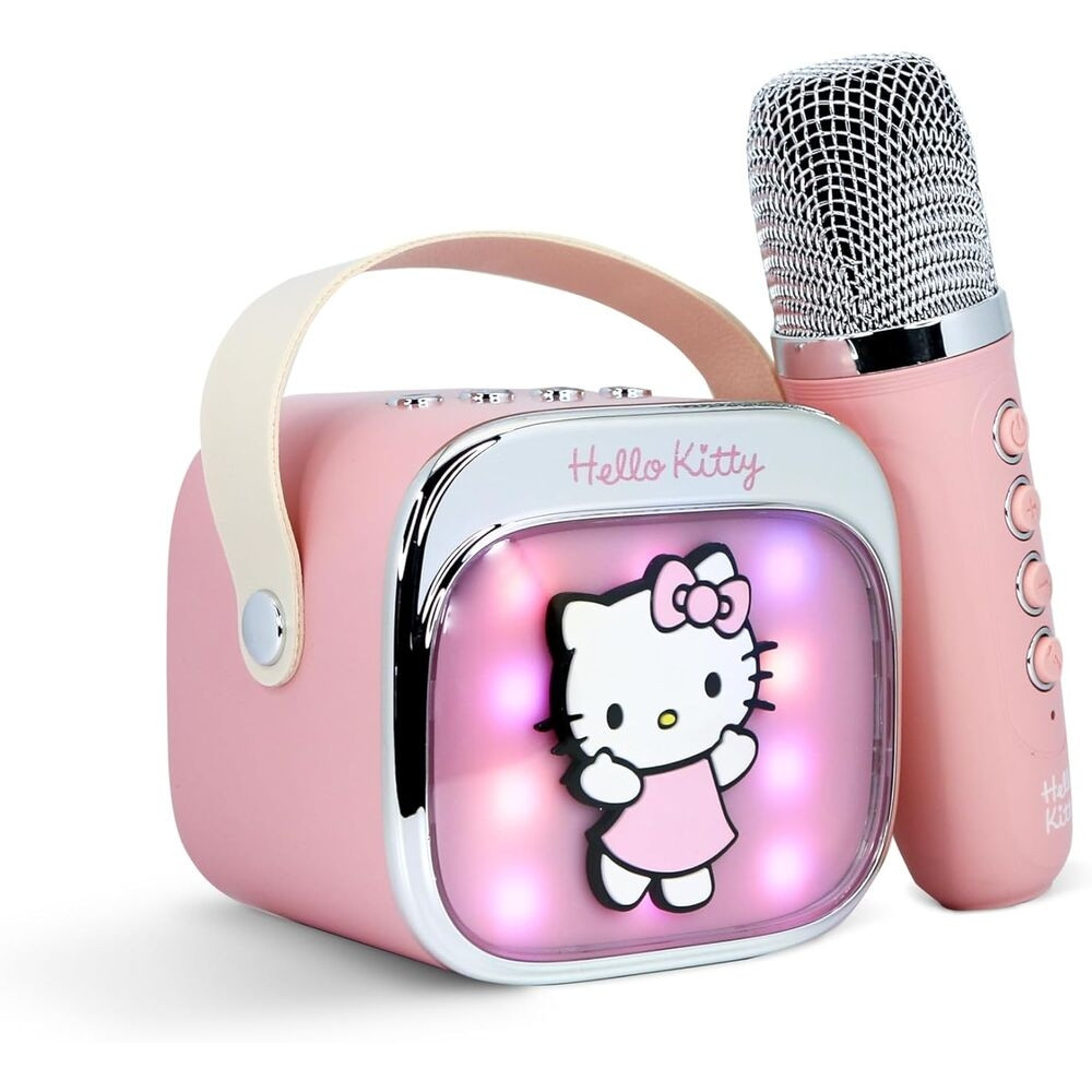 Altoparlante e microfono LED per karaoke Hello Kitty
