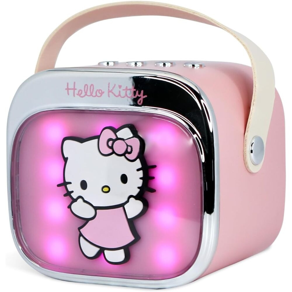 Altoparlante e microfono LED per karaoke Hello Kitty