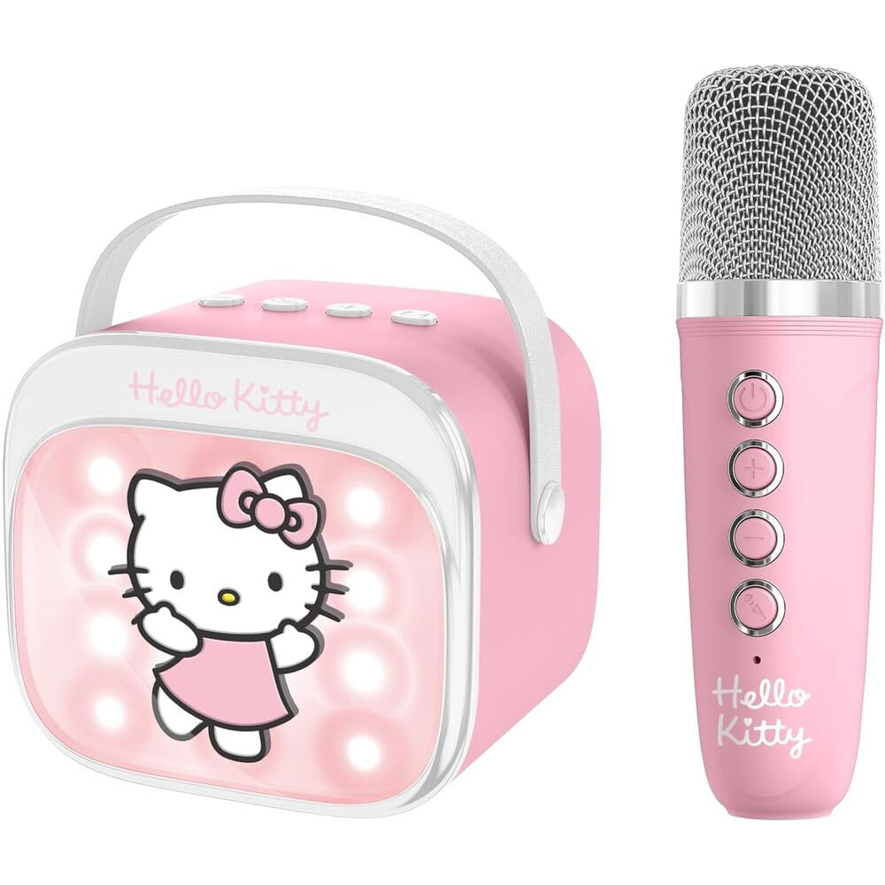 Altoparlante e microfono LED per karaoke Hello Kitty