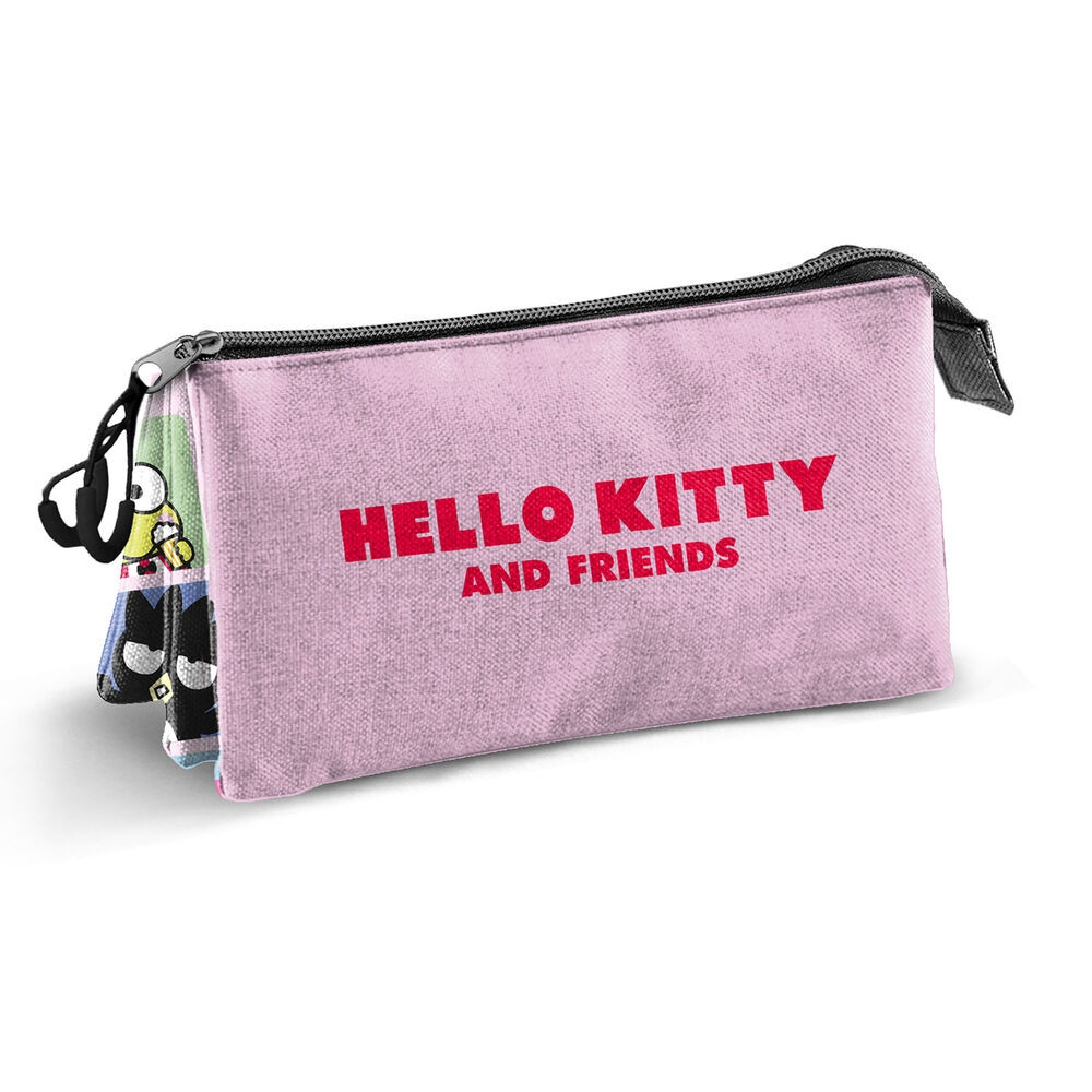Estuche triple con paneles de Hello Kitty