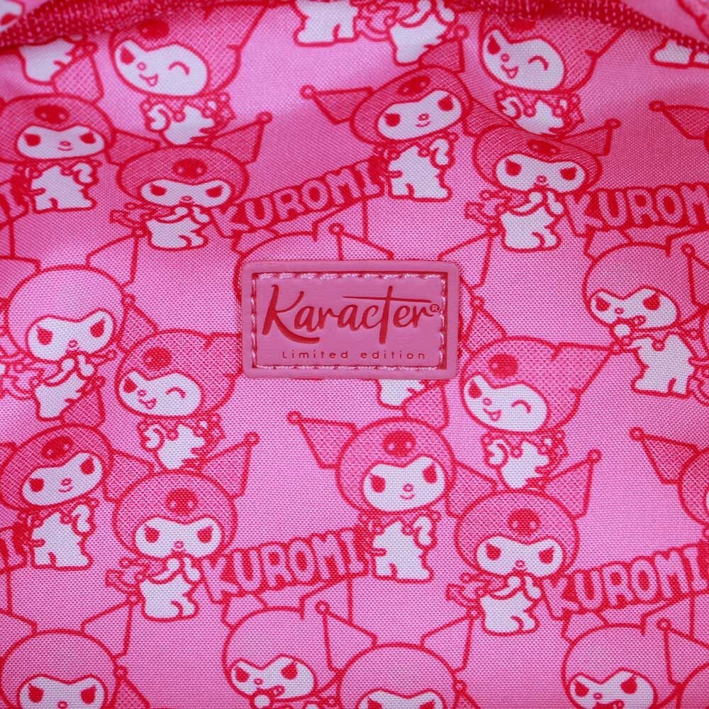 Mochila Hello Kitty e Amigos Kuromi Morango