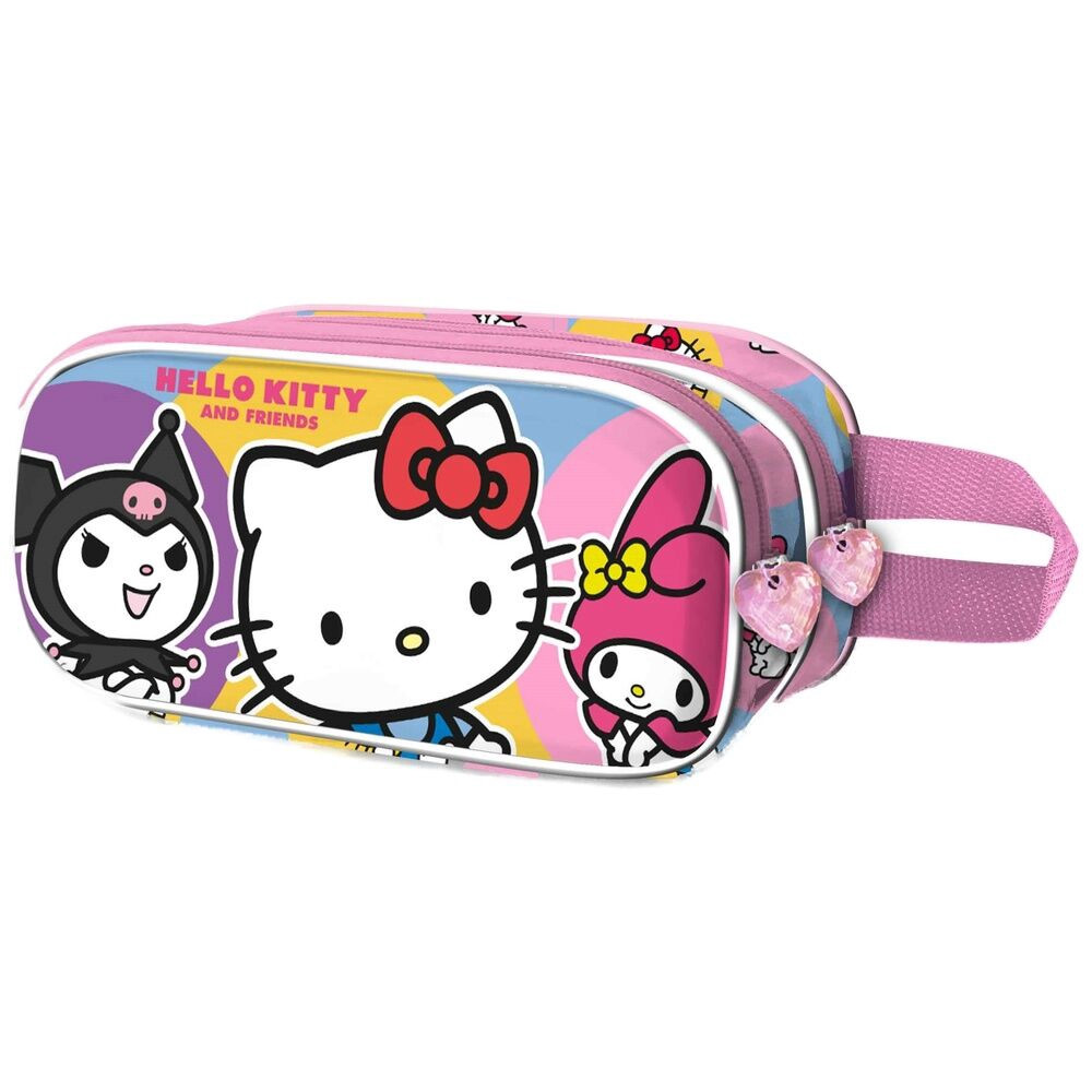 Estojo duplo 3D Hello Kitty e Amigos