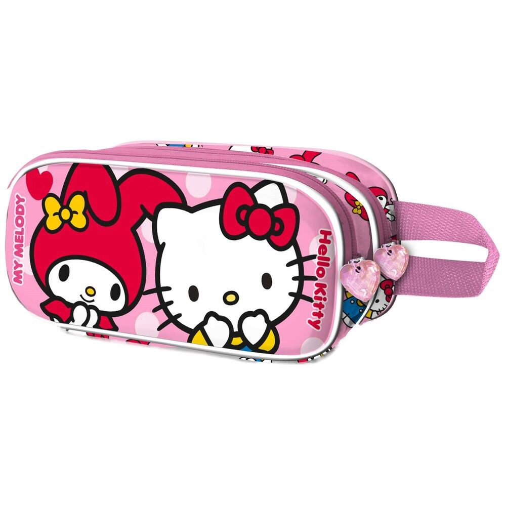 Estojo duplo 3D Hello Kitty e Amigos