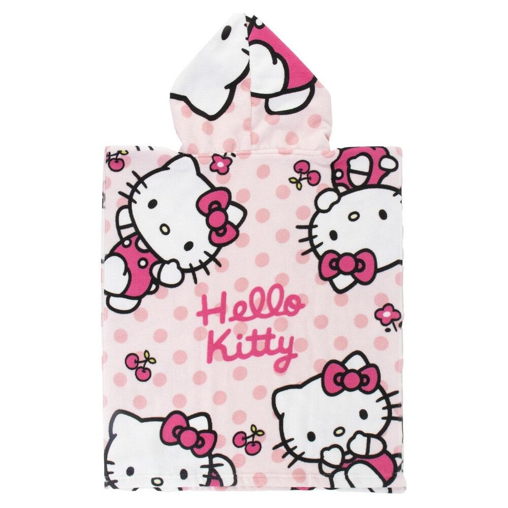 Poncho de plage en microfibre Hello Kitty