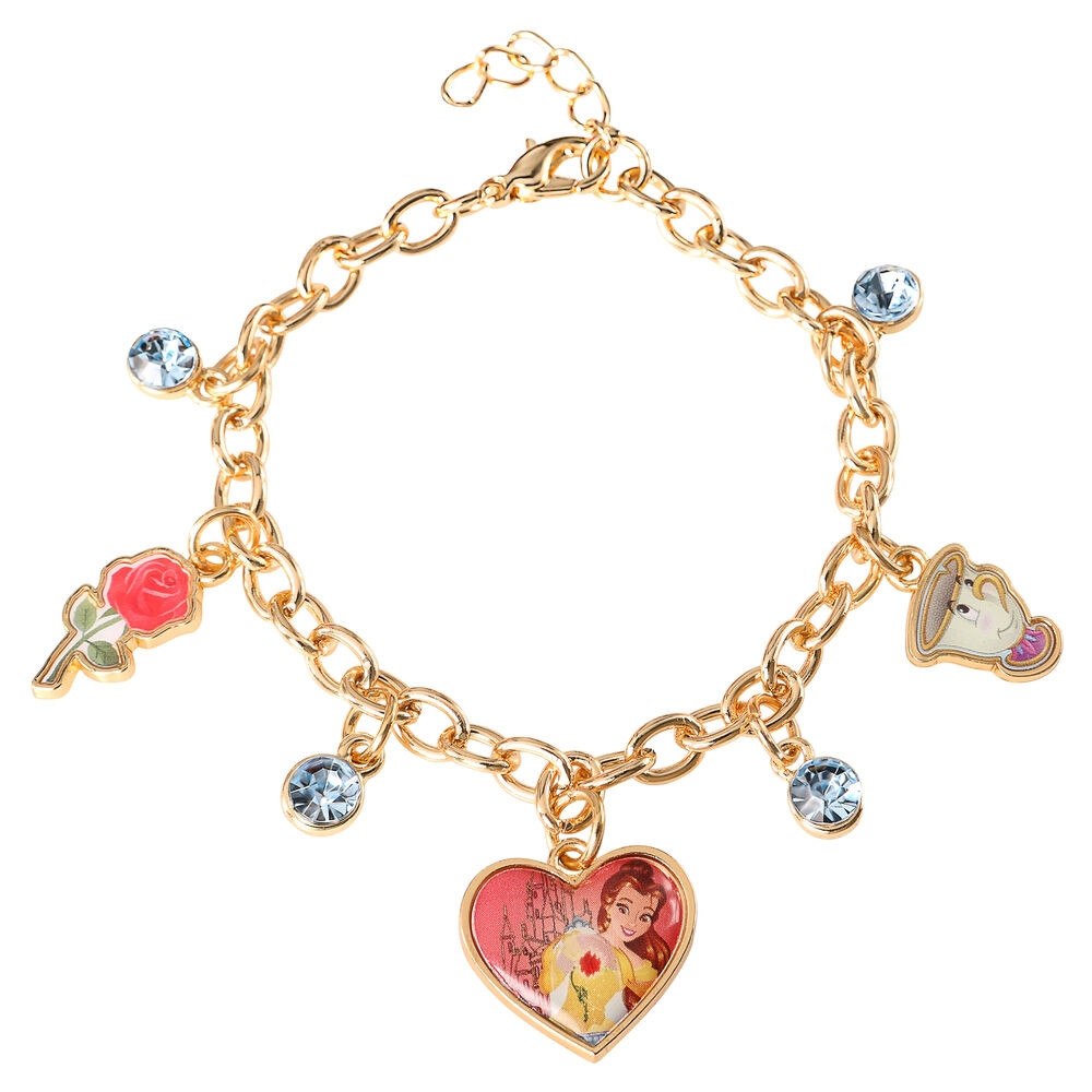 Pulseira com pingentes das Princesas da Disney
