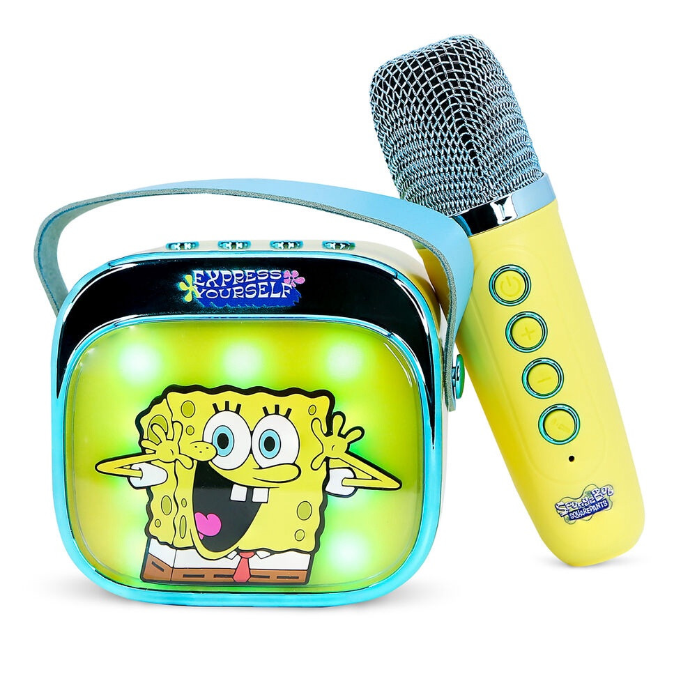SpongeBob LED-karaokeluidspreker en -microfoon