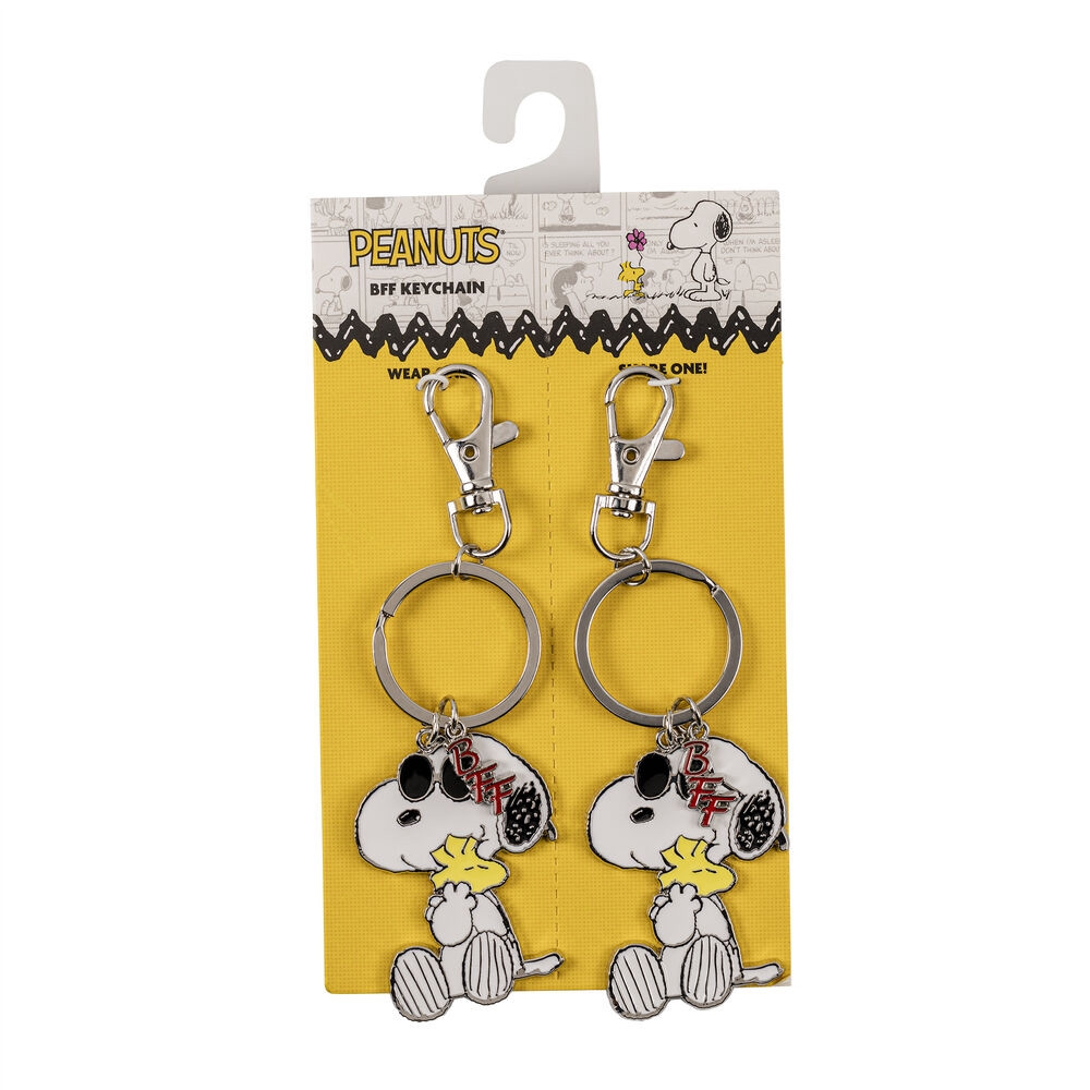 Conjunto de 2 chaveiros dos Peanuts