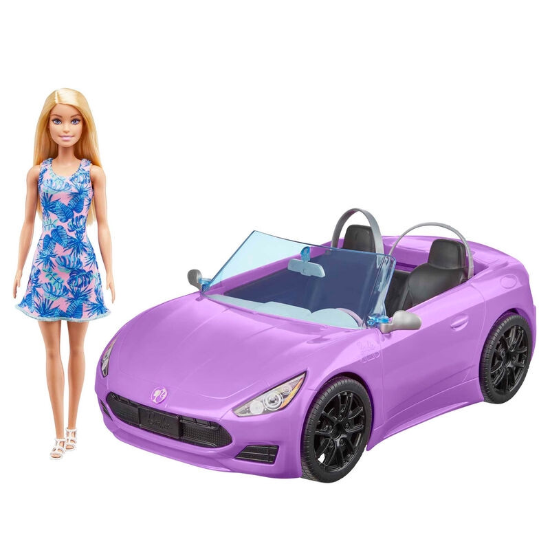 Barbie conversível roxa + boneca