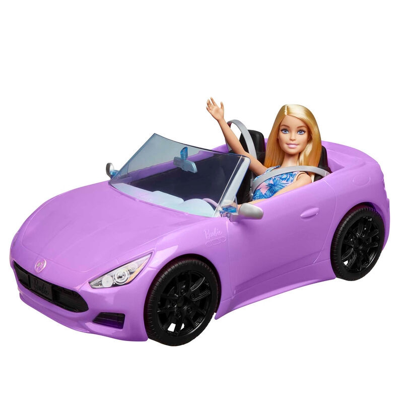 Barbie conversível roxa + boneca