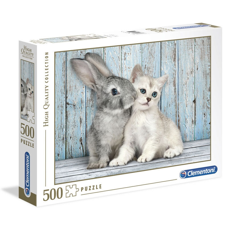 Puzzle Gatto e Coniglio 500 pezzi
