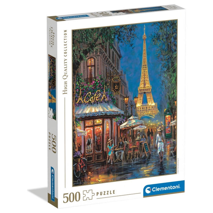 Puzzle Notte al Caffè Eiffel 500 pezzi