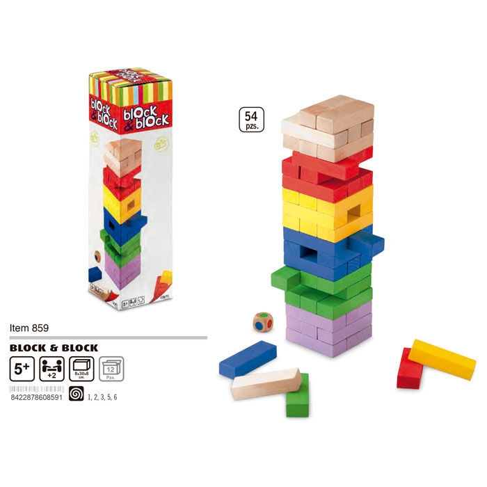 Gioco di colori Block & Block 54 pezzi