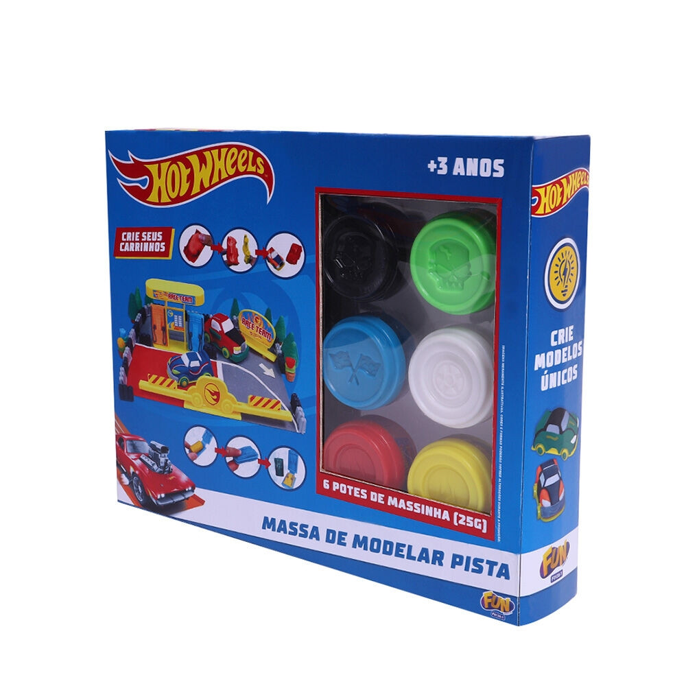 Hot Wheels Set 4 Modellierknete-Bahn