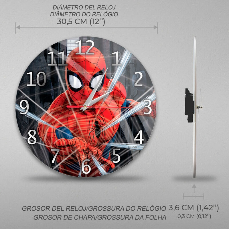 Nástenné hodiny Marvel Spiderman