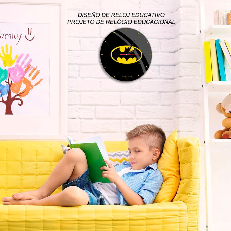 Reloj de pared de Batman de DC Comics