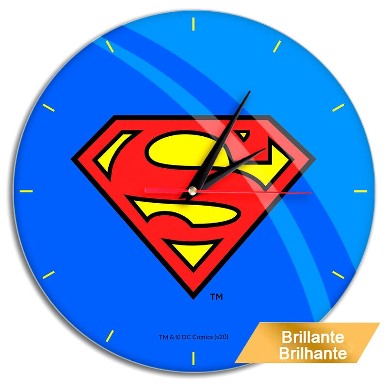 Relógio de parede do Superman da DC Comics