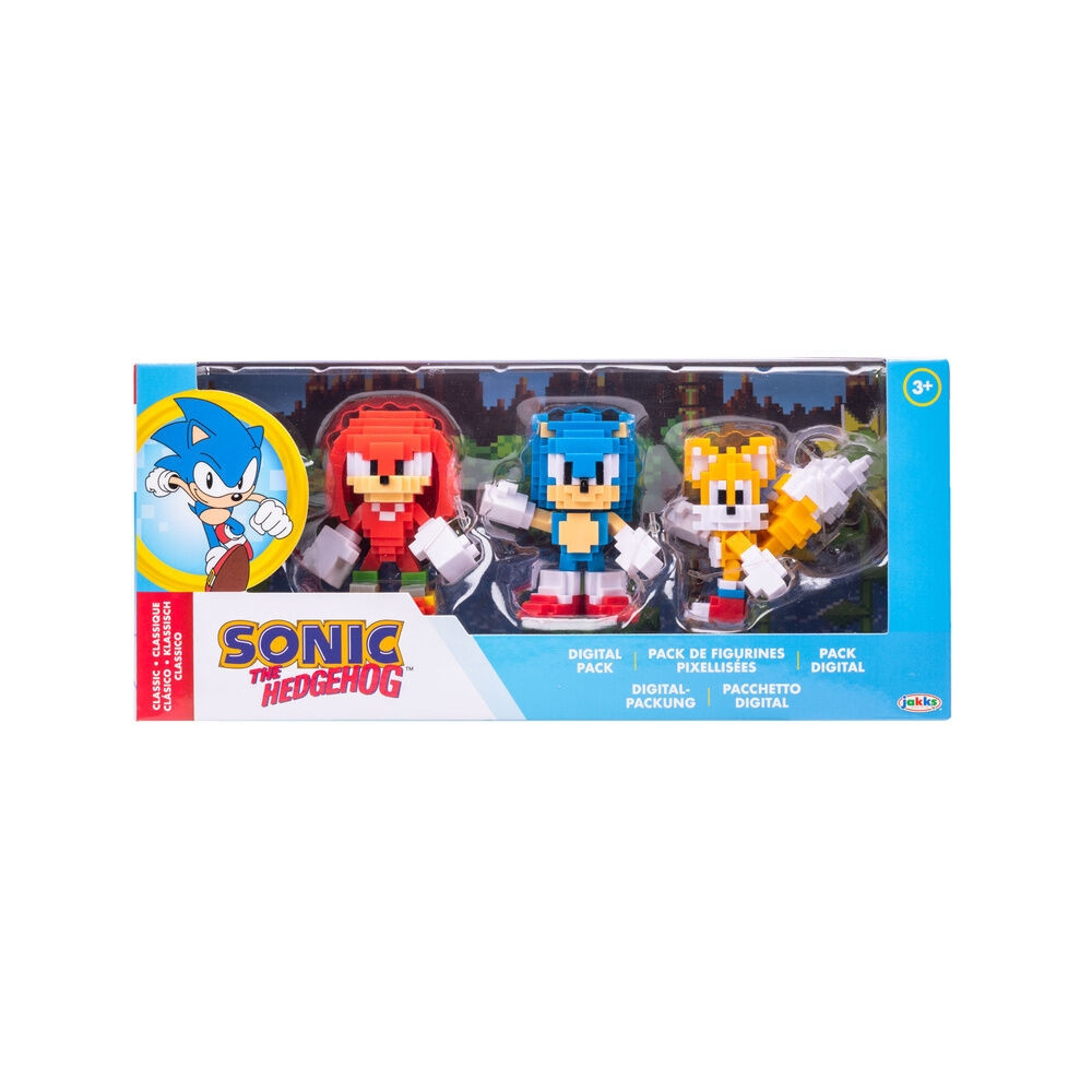 Sonic The Hedgehog pack 3 figuras 6cm