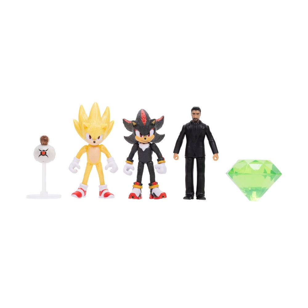 Sonic 3 wave 1 pack 5 figuras 6cm