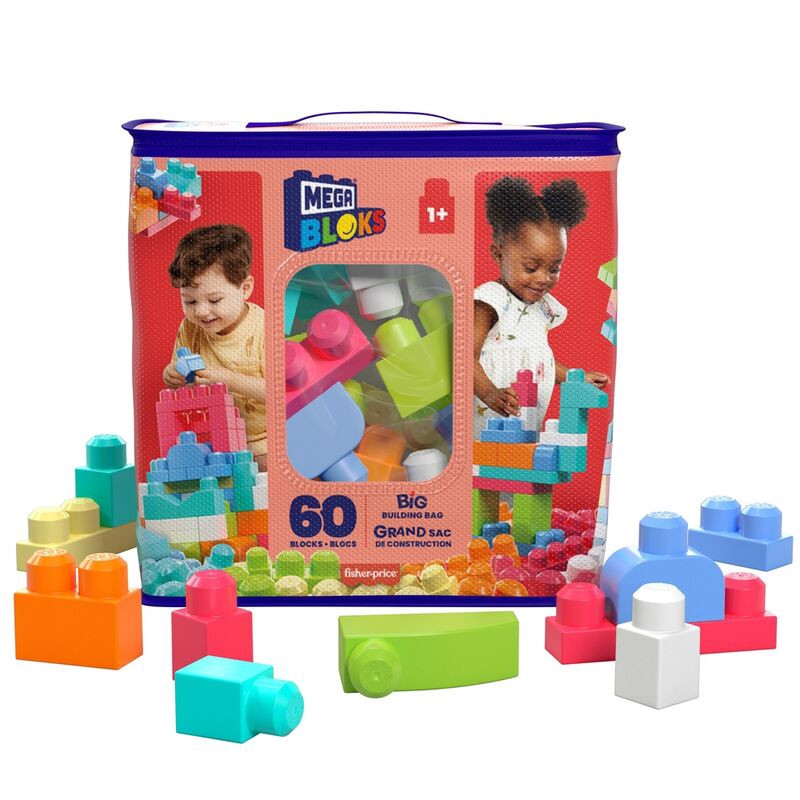 Mega Bloks Borsa rosa 60 pezzi